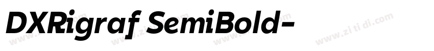 DXRigraf SemiBold字体转换